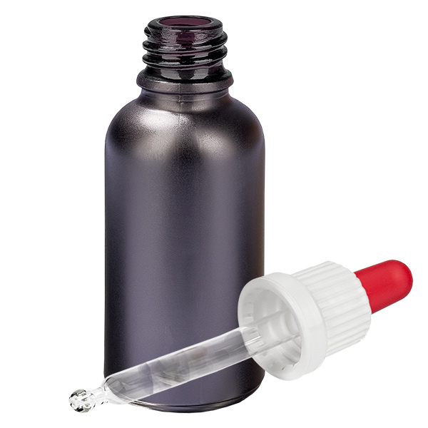 Flacon à pipette 30ml blanc/rouge OV BlackLine UT18/30 Flacon à pipette 30ml blanc/rouge OV BlackLine UT18/30