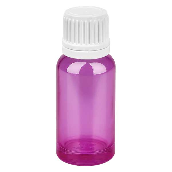 Flacon 20ml bouchon à vis 11mm blanc Originalité Bouchon à vis PurpleLine UT18/20