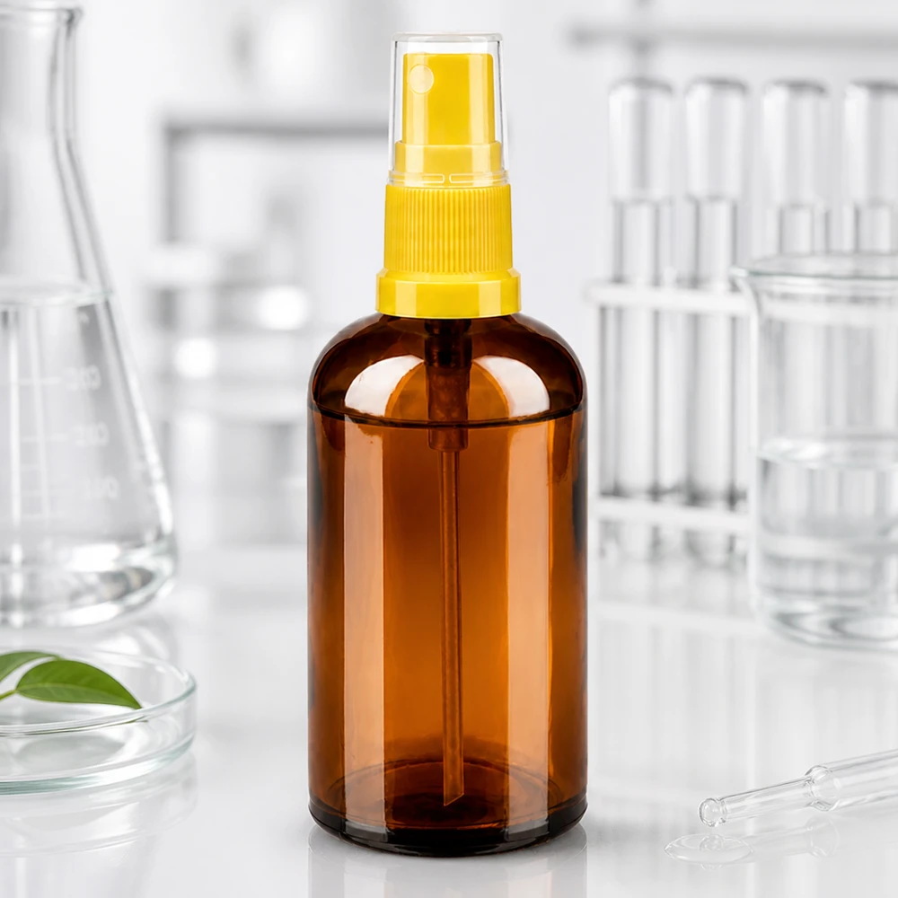Vaporisateur 100ml jaune/tr. STD BrownLine UT18/100 Vaporisateur professionnel de 100 ml avec une fine brume pour une répartition uniforme du produit