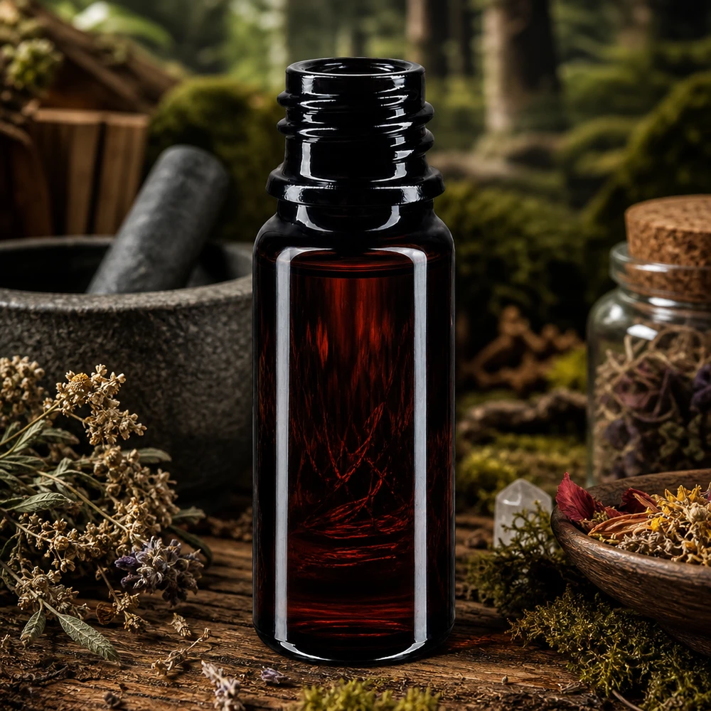 Flacon en verre violet 10 ml DIN18 (verre Miron) Bouteille en verre violet pratique de 10 ml pour les cosmétiques et les remèdes faits maison.