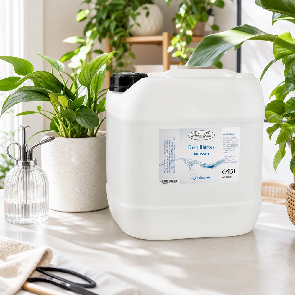 Eau distillée Doktor Klaus - Aqua dest 15 litres en jerrican premium teinte naturelle