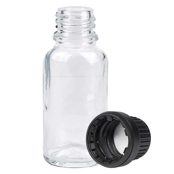 Flacon 20ml 11mm SV noir OV ClearLine UT18/20