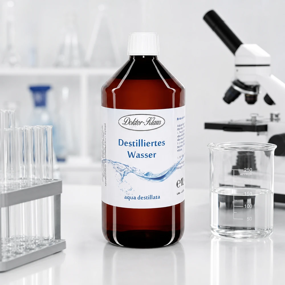 Eau distillée Doktor Klaus - Aqua dest 1 litre en bouteille PET