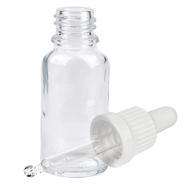 Flacon à pipette 20ml blanc OV ClearLine UT18/20 Flacon à pipette 20ml blanc OV ClearLine UT18/20