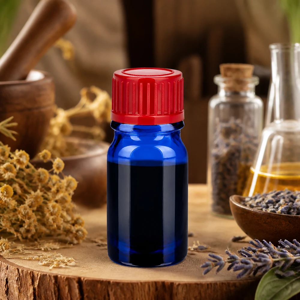 Flacon de 5ml 11mm SV rouge STD BlueLine UT18/5 Flacon en verre professionnel 5ml 11mm SV System avec bouchon rouge pour la pharmacie et le laboratoire