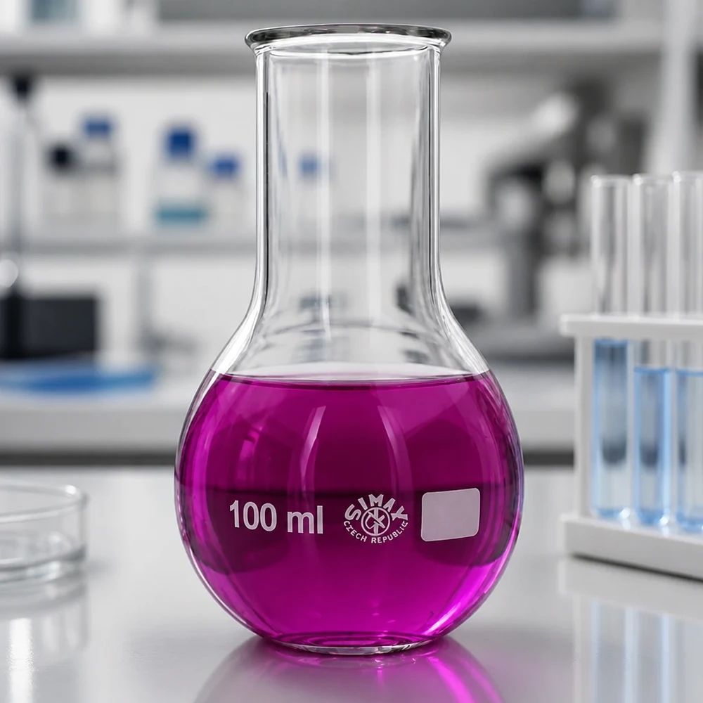 Ballon rond 100ml idéal pour la distillation, la synthèse et la minéralisation en chimie