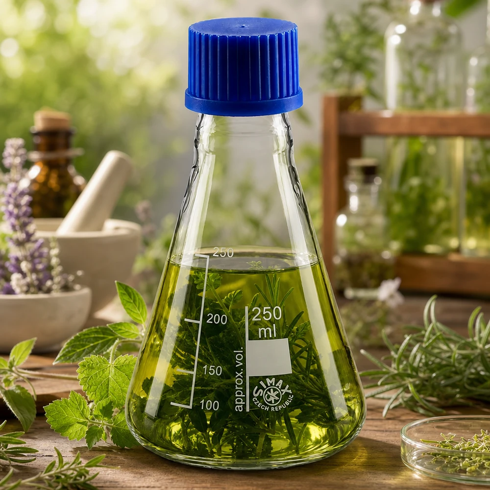 Erlenmeyer 250 ml col étroit, verre borosilicate avec filetage et bouchon Fioles erlenmeyer de laboratoire 250ml à large ouverture et filetage pratique
