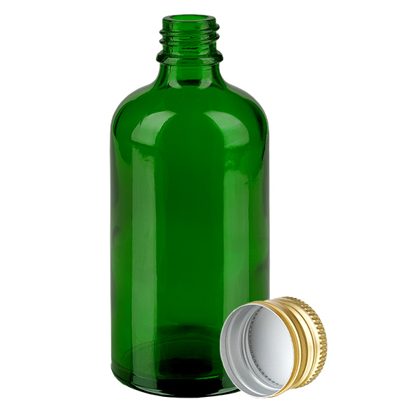 Flacon 100ml 11mm SV Alu-Go. STD GreenL. UT18/100
