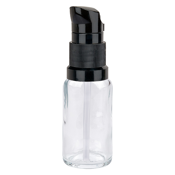 20ml flacon pompe noir STD ClearLine UT18/20 20ml flacon pompe noir STD ClearLine UT18/20