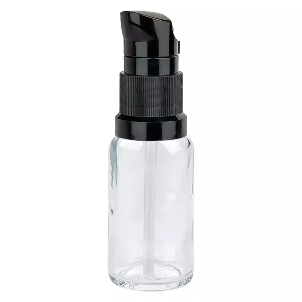 20ml flacon pompe noir STD ClearLine UT18/20