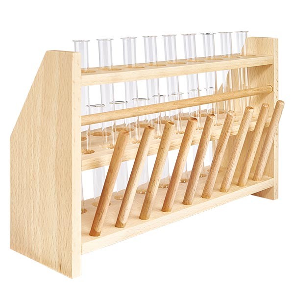 Tube à essai 160x16mm en verre borosilicate à bord rabattu