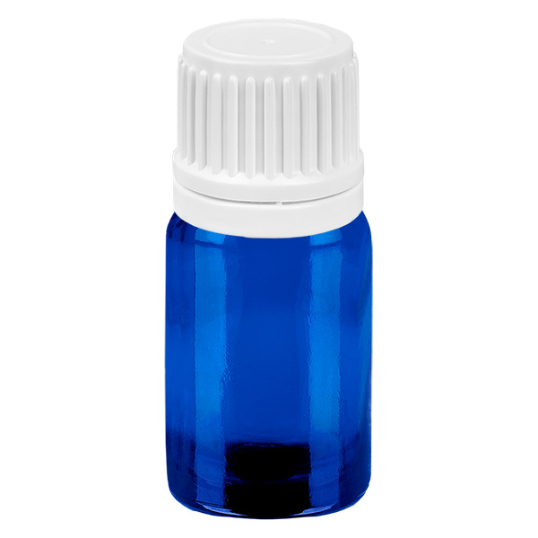 Flacon compte-goutte 5ml 0.7mm blanc OV BlueLine UT18/5