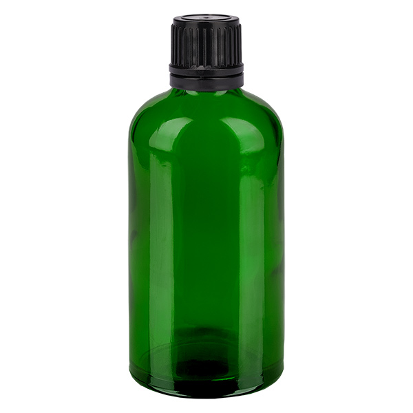 Flacon 100ml 11mm SV noir OV GreenL. UT18/100