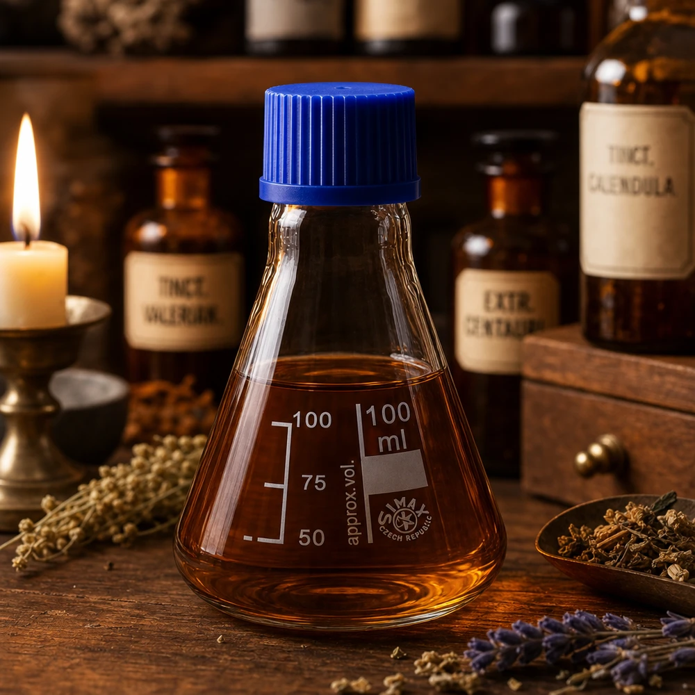 Erlenmeyer 100 ml col étroit, verre borosilicate avec filetage et bouchon Erlenmeyer à col large 100ml avec bouchon anti-fuite pour un remplissage facile