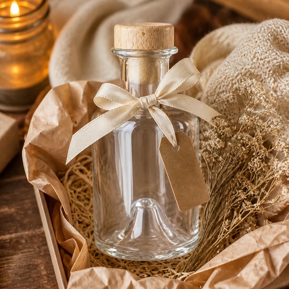 Flacon à pharmacie « Sofia » 200 ml avec bouchon en bois UNiTWIST®