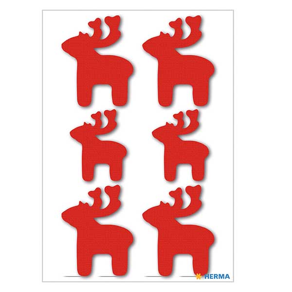 Stickers en feutre "Élans moelleux" (6 stickers) Stickers en feutre "Élans moelleux" (6 stickers)