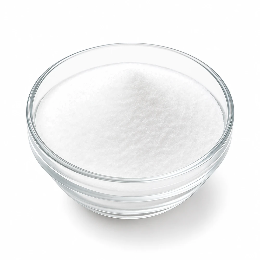 5 kg d'acide citrique Doktor-Klaus Acide citrique Doktor-Klaus 5kg poudre blanche dans une coupelle en verre pour le nettoyage et le détartrage