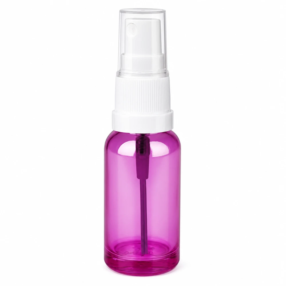 Vaporisateur 20ml blanc/transparent Standard PurpleLine UT18/20 Vaporisateur compact de 20 ml en matériau transparent parfait pour les cosmétiques et les sérums de bricolage
