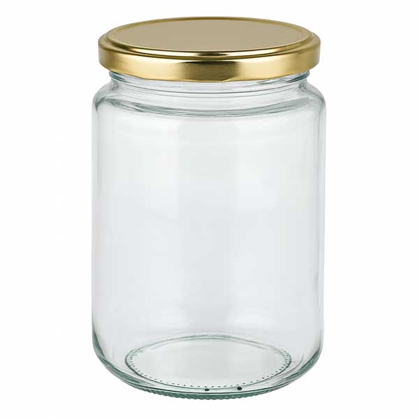 382ml Verre rond avec couvercle BasicSeal or UNiTWIST