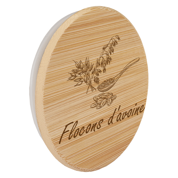 Paire en bois « Flocons d'avoine » pour WECK RR100