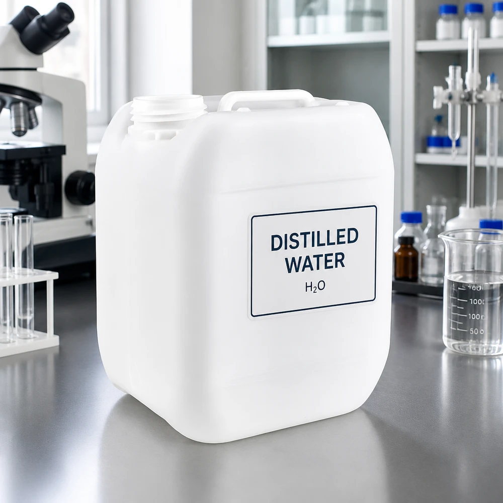Bidon en plastique vide de 5 L sans couvercle, adapté aux liquides chimiques
