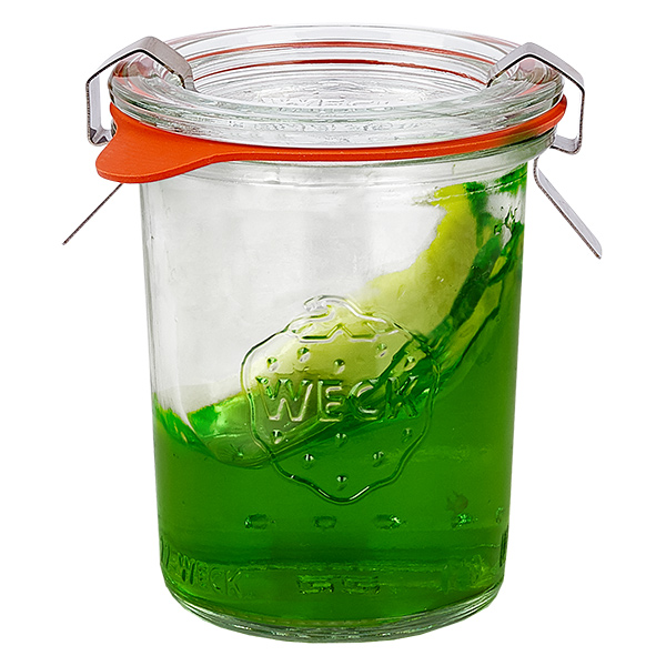 Lot de 24 bocaux Weck 160 ml bocaux renversés avec 24 couvercles en verre,