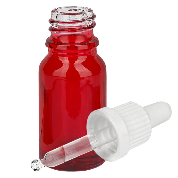 Flacon à pipette 10ml blanc OV RedLine UT18/10