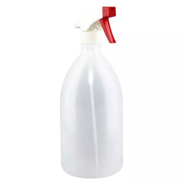 Flacon 1000 ml à col étroit, avec pulvérisateur Flacon 1000 ml à col étroit, avec pulvérisateur