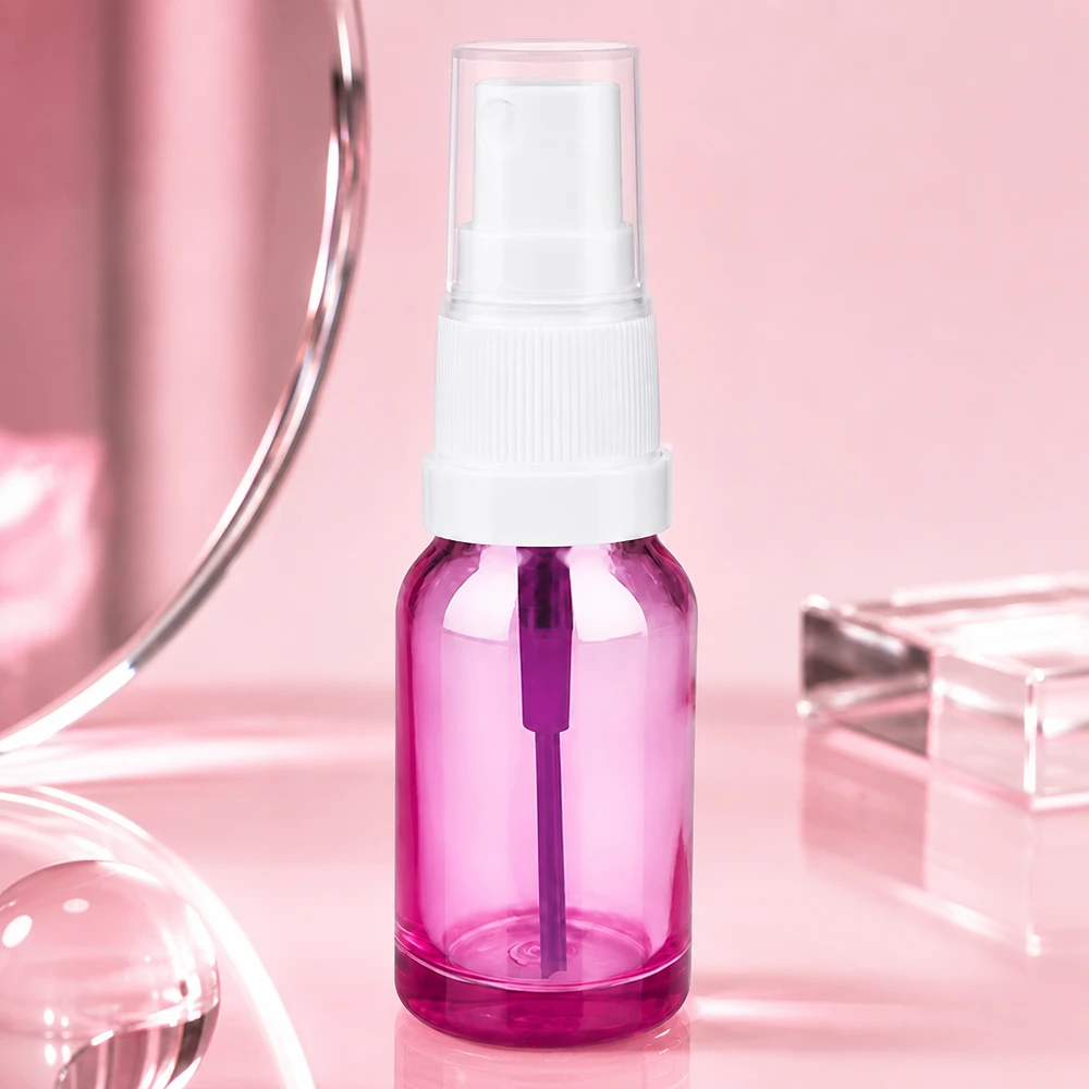 Vaporisateur pratique de 10 ml avec tête de pompe blanche ergonomique pour une utilisation facile