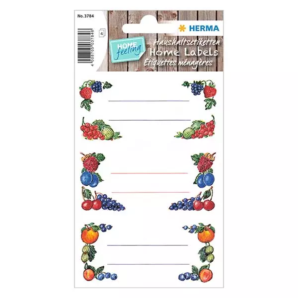 Étiquettes de cuisine Baies (12 stickers)