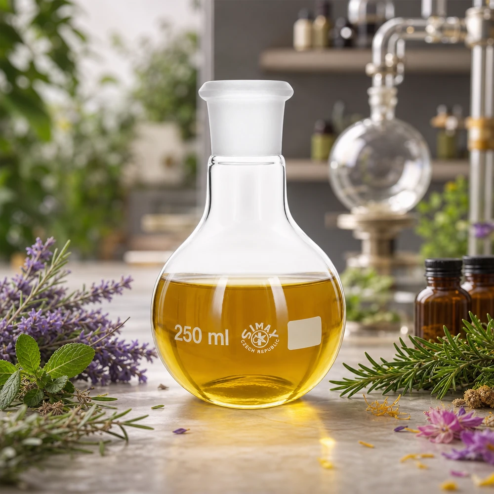 Ballon à fond plat 250 ml à col large, en verre borosilicate avec rodage normalisé 29/32 Ballon de laboratoire transparent 250ml avec rodage standard 29/32 pour les réactions et les synthèses