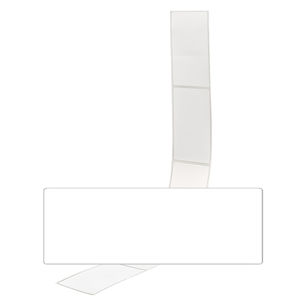 20 étiquettes amovibles blanches, 54x154.5 mm Étiquettes blanches 54x154,5mm à écrire en paquet de 20 sur fond neutre