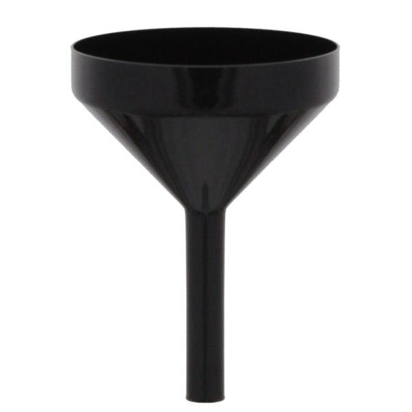 Mini entonnoir en plastique noir Mini entonnoir en plastique noir