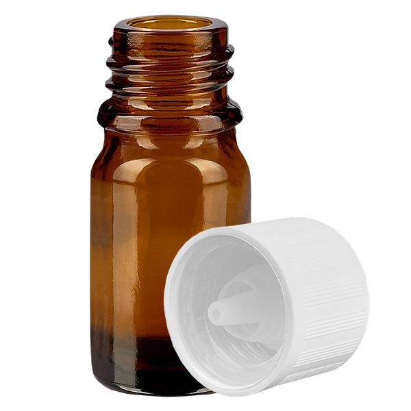 Flacon compte-goutte 5ml 1.2mm w. STD KiSi BrownL. UT18/5