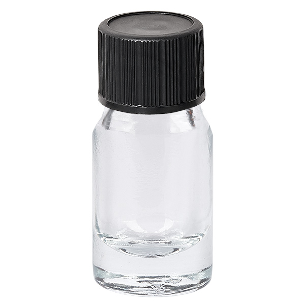 Flacon compte-goutte 5ml 1mm noir STD ClearLine UT18/5 Flacon compte-goutte 5ml 1mm noir STD ClearLine UT18/5