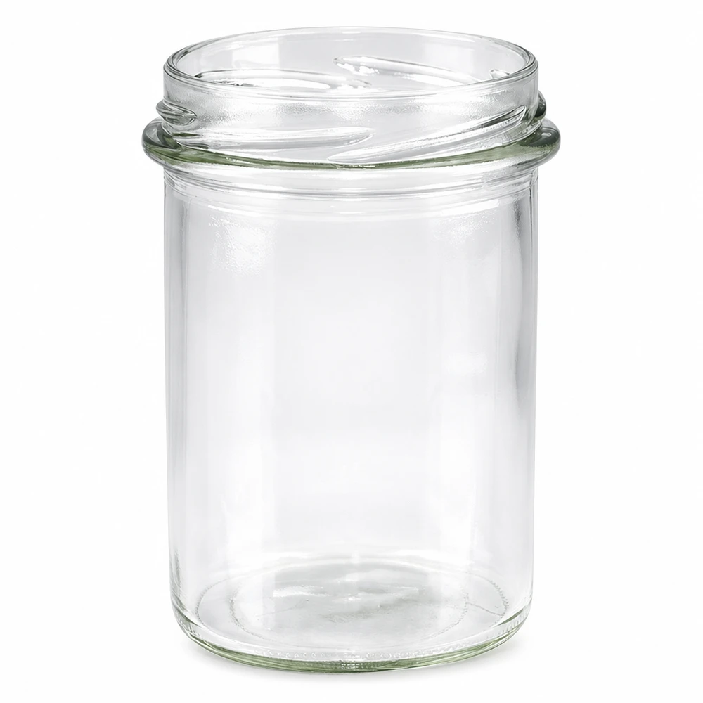 Pot renversé vide 230ml TO66 UNiTWIST transparent sans couvercle pour confitures et conserves