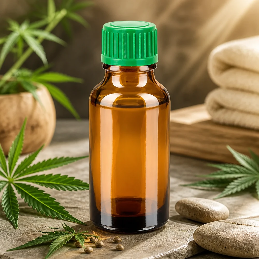 20ml Flacon compte-goutte 0.8mm vert STD BrownLine UT18/20 Flacon compte-gouttes protégé de la lumière 20ml brun vert pour l'huile de CBD et les compléments alimentaires
