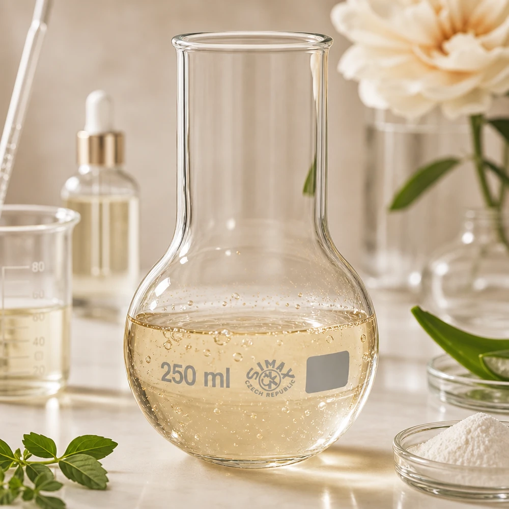 Ballon à fond plat 250 ml à col large, en verre borosilicate avec bord renforcé Ballon en verre résistant à la chaleur 250ml avec col large idéal pour les mélanges et la conservation