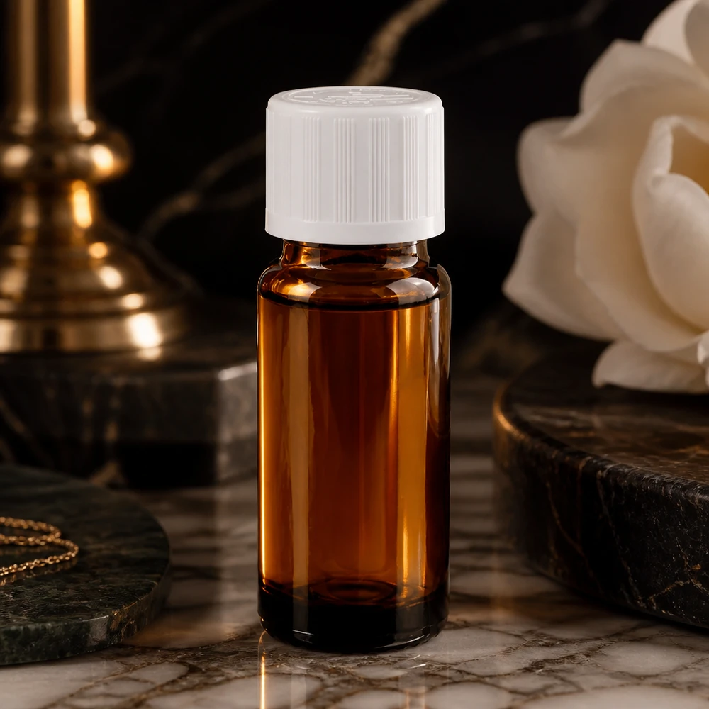 Flacon de pharmacie brun 10ml bouchon vissable blanc sécurité enfant Petit flacon en verre brun de 10 ml muni d'un bouchon de sécurité blanc pour enfants, présenté dans un emballage élégant