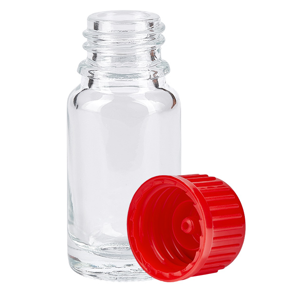 Flacon 10ml 11mm SV rouge STD ClearLine UT18/10 Flacon 10ml 11mm SV rouge STD ClearLine UT18/10