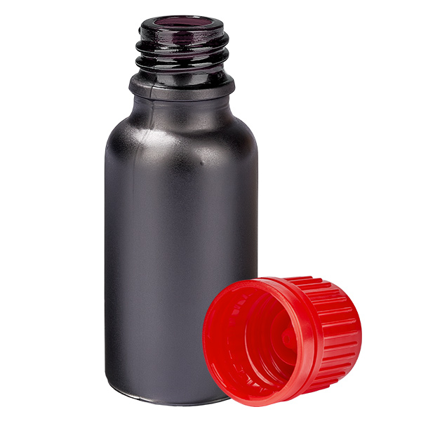 Flacon 20ml 11mm SV rouge OV BlackLine UT18/20