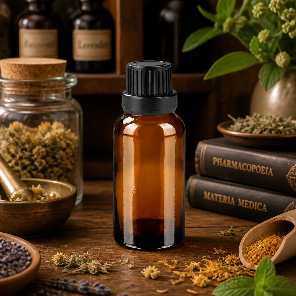 20ml goutte à goutte. 2mm noir OV BrownLine UT18/20 Flacon en verre brun de 20 ml protégé de la lumière avec bouchon compte-gouttes ergonomique pour la médecine naturelle