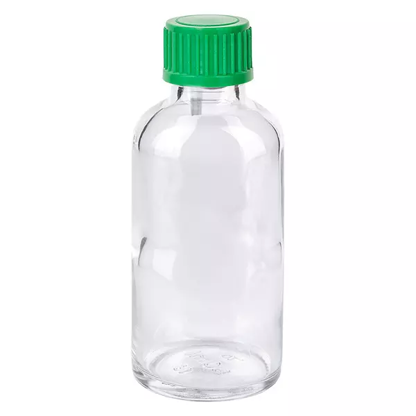 Flacon compte-goutte 50ml 0.8mm vert STD ClearLine UT18/50