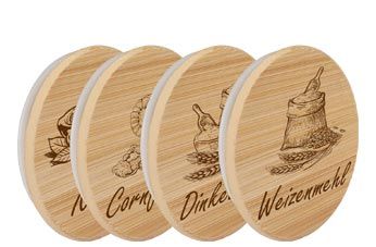 couvercles en bois imprimés