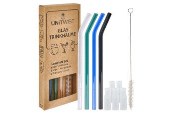 Sets de pailles en verre