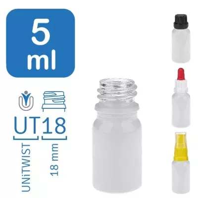 Flacons de pharmacien WhiteLine 5 ml UT18
