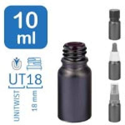 Flacons de pharmacie BlackLine 10ml UT18