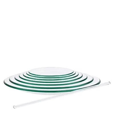 Boîtes en verre de montre, baguettes en verre