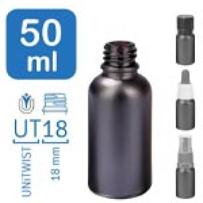 Flacons de pharmacie BlackLine 50ml UT18