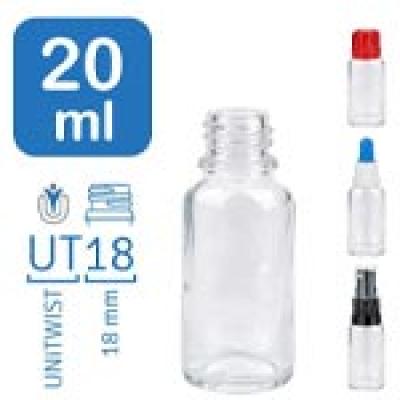 Flacons de pharmacie ClearLine 20ml UT18